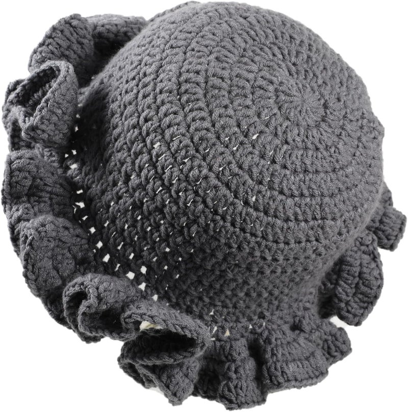 Ahouws Crochet Bucket Hat Women Trendy Knit Floppy Cap Cute Boho Handmade Beanies Outdoor Boho Travel Fishing Hat - Image 1